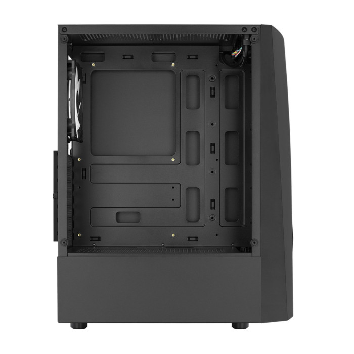 Case ATX midi tower AeroCool, Wave-G-BK-v2, (без БП), black