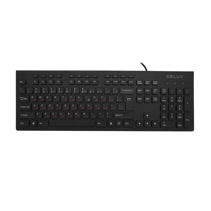 KeyBoard  USB, Delux DLK-180UB, Black