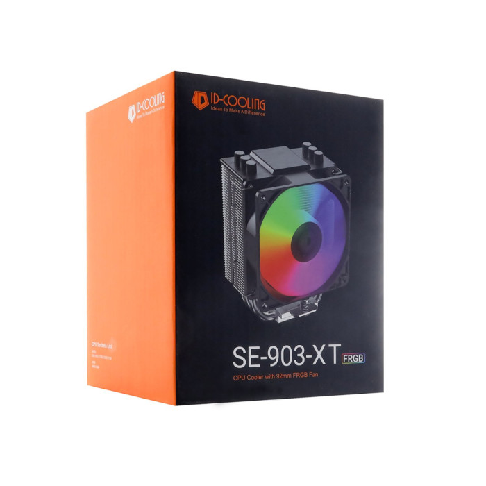 Cooler ID-Cooling, for S1851/1700/1200/115x/AMD, SE-903-XT FRGB, 130W, 2200rpm, 45.8CFM, 4pin