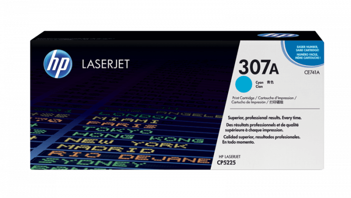Картридж лазерный HP CE741A Cyan Print Cartridge for HP LaserJet CP5225, up to 7300