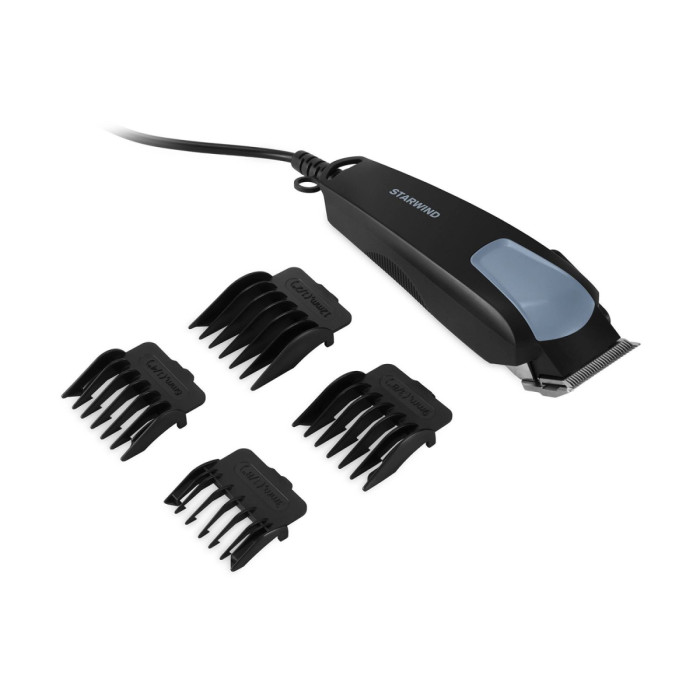 Машинка для стрижки Starwind SHC 1788 черный/серый 8Вт (насадок в компл:4шт)
