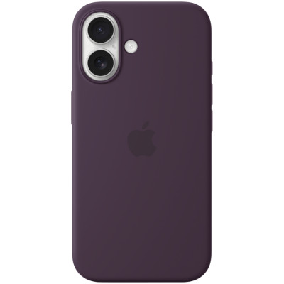 iPhone 16 Silicone Case with MagSafe - Plum,Model A3313