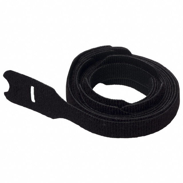 HOOK & LOOP CABLE TIE,1X12 BLACK