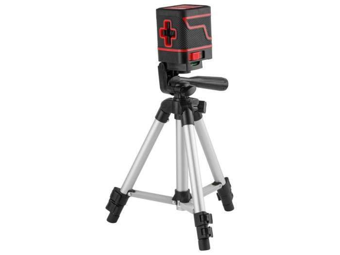 Нивелир лазерный Wortex LL 0210 X со штативом в кор. 2х110°, до 15 м, +/- 0.3 мм/м, зеленый