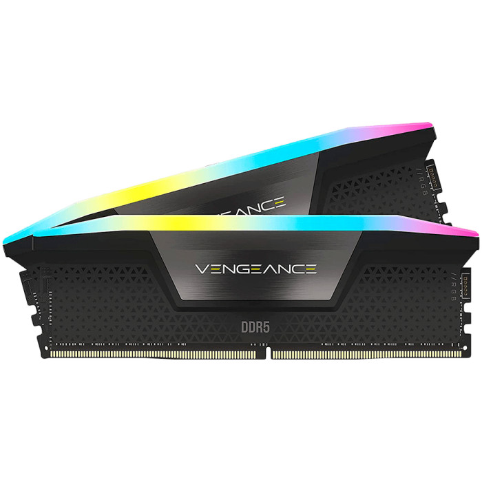CORSAIR VENGEANCE RGB DDR5 32GB (2x16GB) DDR5 5600 CL40-40-40-77 1.25V AMD EXPO Memory - Grey