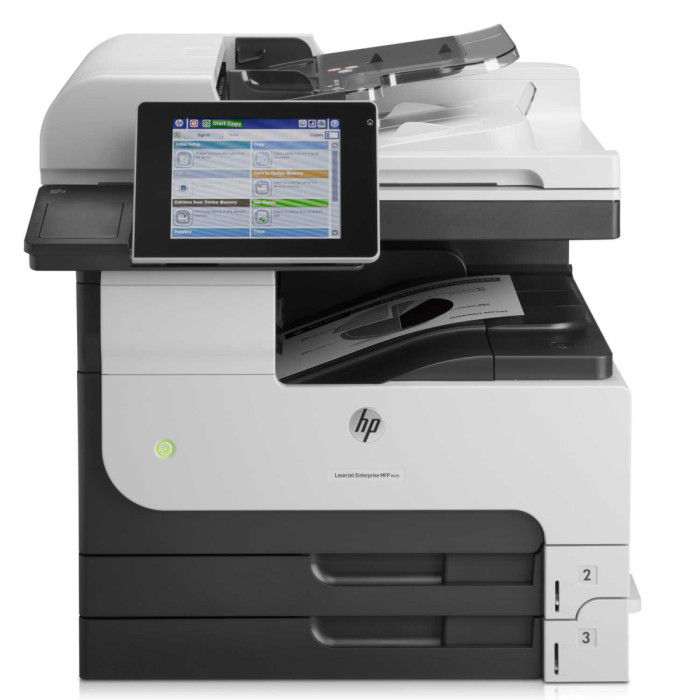 МФУ HP CF066A LaserJet Enterprise 700 M725dn MFP (A3) Printer/Scanner/Copier/ADF, 1200х1200 dpi, 41 ppm, 1 GB +320 GB, 800MHz, tray 100+250+250, USB + Ethernet, Duplex