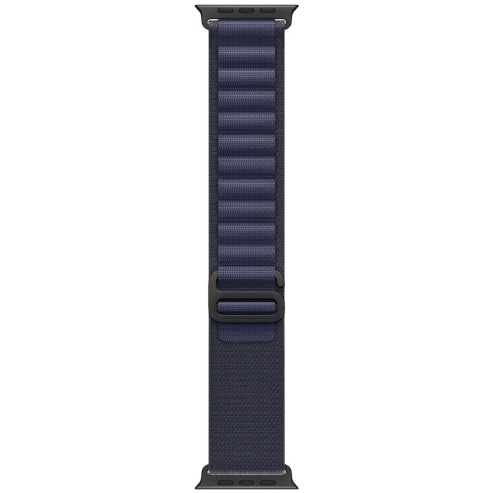 49mm Navy Alpine Loop - Medium - Black Titanium Finish
