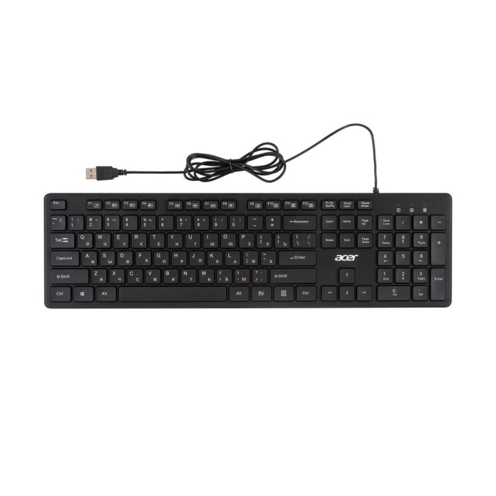 Клавиатура USB, OKW122, Черный