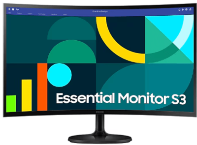 Монитор 27&quot; SAMSUNG LS27D360GAIXCI VA R1800 1920x1080 100Hz 4мс 250кд/м2 3000:1 D-Sub HDMI