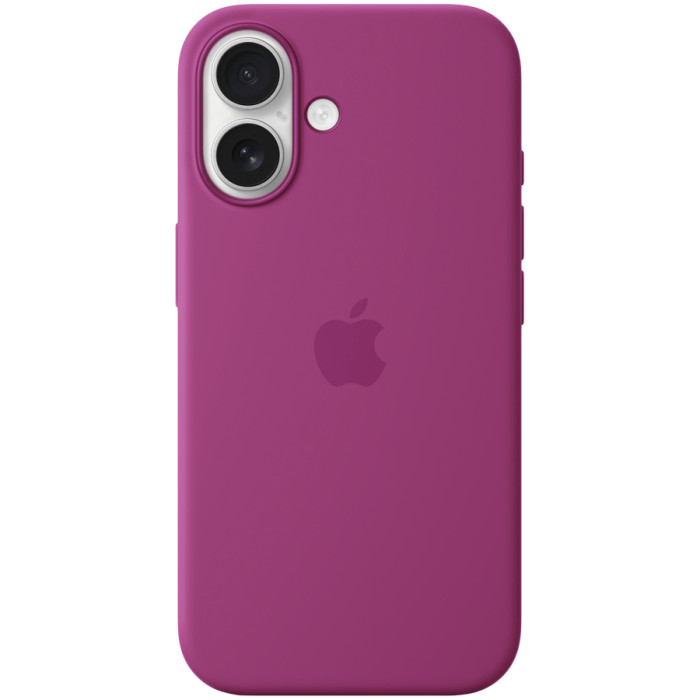 iPhone 16 Silicone Case with MagSafe - Fuchsia,Model A3313