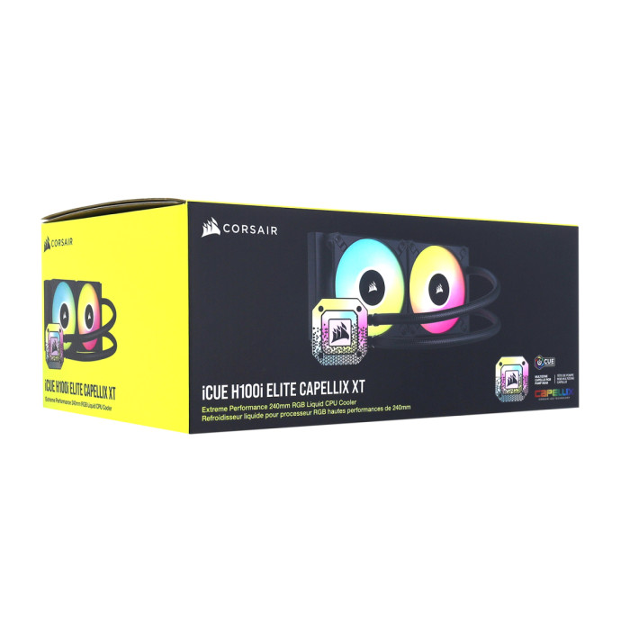 Water Cooler Corsair H100i ELITE CAPELLIX XT, for 1200/1700/115x/2011/2066/AMD, CW-9060068-WW