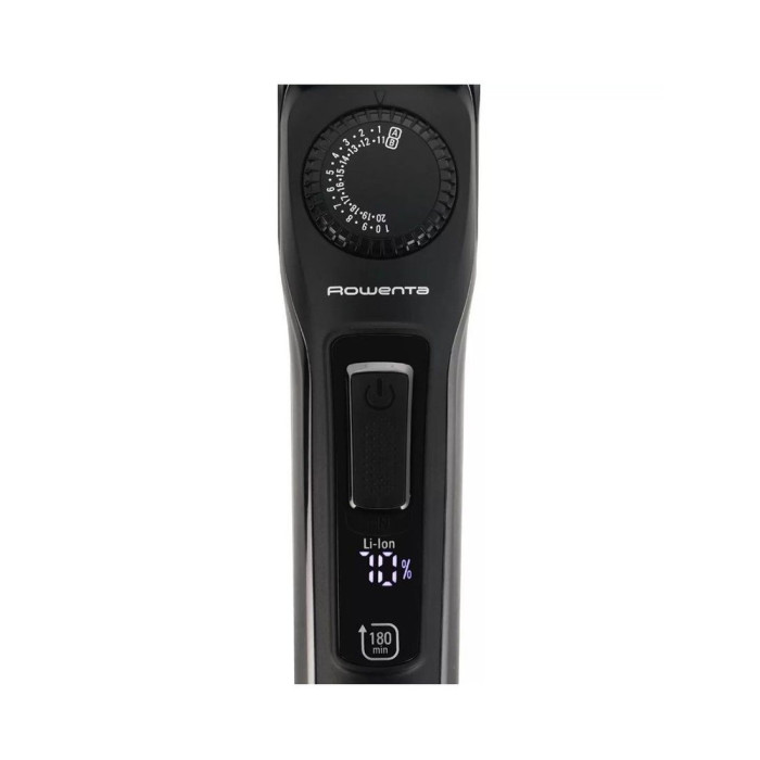 Триммер, Rowenta, TN3841F4, 2 Насадки, Время работы от аккумулятора 180 мин, Материал лезвий нержавеющая сталь титановое покрытие, Черный