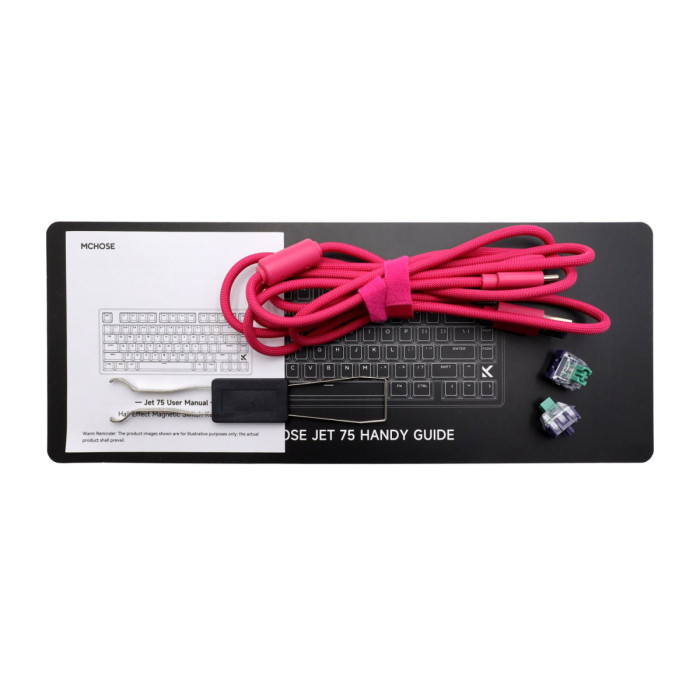 KeyBoard  USB, MCHOSE Jet 75 E-sport Rose Red MC-Jet75-13, wireless