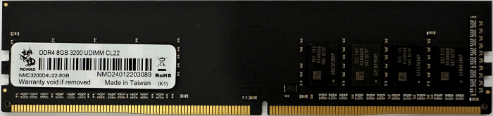 Оперативная память  8GB DDR4 3200MHz NOMAD PC4-25600 CL22 NMD3200D4U22-8GB Bulk Pack