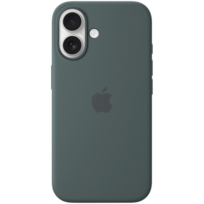 iPhone 16 Silicone Case with MagSafe - Lake Green,Model A3313