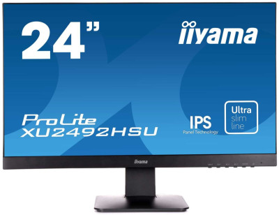 Монитор LCD 23.8   16:9 1920х1080(FHD) IPS, 75 Hz, 250cd/m2, 1000:1, 5M:1, 5ms, VGA, HDMI, DP, USB-Hub, Tilt, Speakers, 3Y, Black