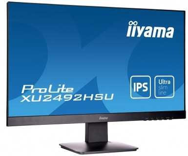Монитор LCD 23.8   16:9 1920х1080(FHD) IPS, 75 Hz, 250cd/m2, 1000:1, 5M:1, 5ms, VGA, HDMI, DP, USB-Hub, Tilt, Speakers, 3Y, Black