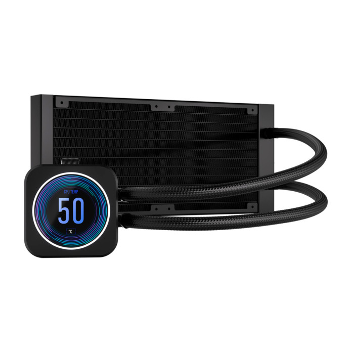 Water Cooler Corsair H100i ELITE LCD XT Display, for 1200/115x/1700/2011/2066/AMD, [CW-9060074-WW]