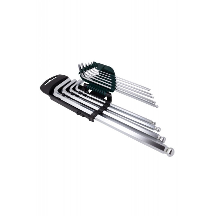 Набор ключей Г-образных 6-гранных экстра длинных с шаром, 10 предметов (1.27, 1.5, 2, 2.5, 3-6, 8, 1 6192        RF-5102XLB