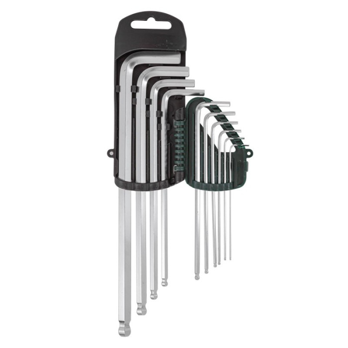 Набор ключей Г-образных 6-гранных экстра длинных с шаром, 10 предметов (1.27, 1.5, 2, 2.5, 3-6, 8, 1 6192        RF-5102XLB