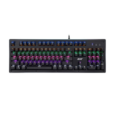 KeyBoard USB, Acer OKW127, 104 buttons, rus/lat, Black