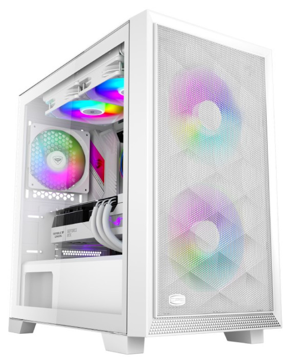 Корпус PCCooler C3D310 WH ARGB mATX/ITX USB3.0, 2xUSB2.0 White