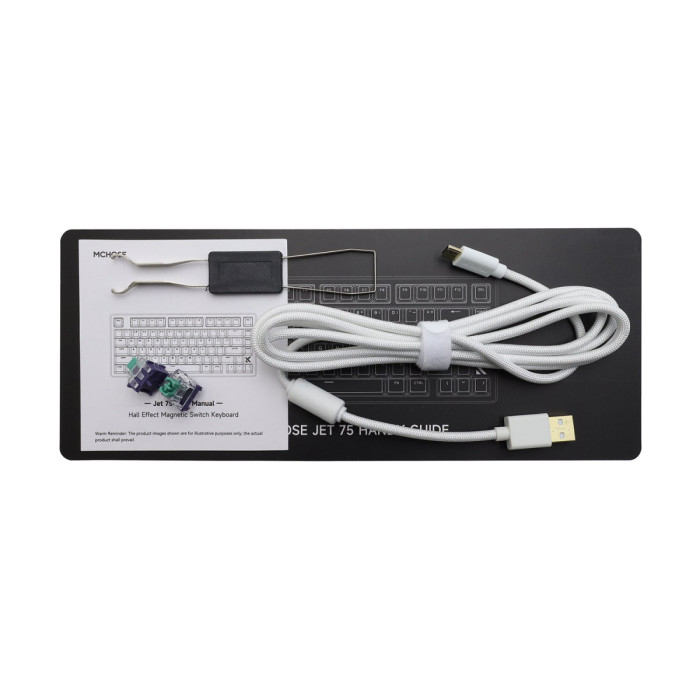 KeyBoard  USB, MCHOSE Jet 75 E-sport White MC-Jet75-8, wireless