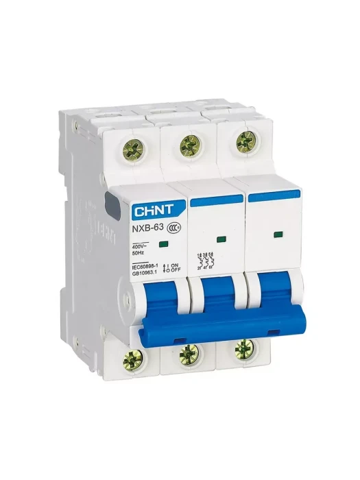 Автоматический выключатель CHINT NXB-63 3P 3A C 6kA
