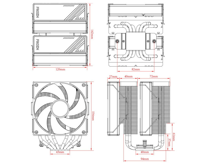Вентилятор для процессора ID-COOLING FROZN A620 ARGB