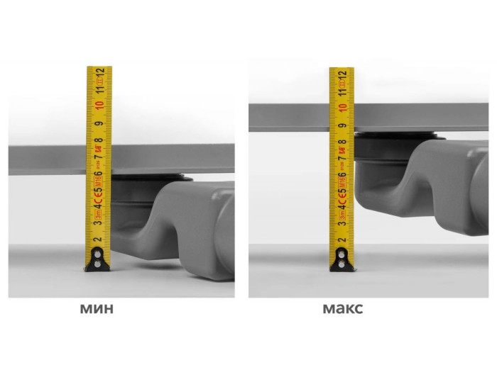 Сливной трап горизонтальный D 50, реш. нерж., сухой затвор, 65х300мм, AV Engineering