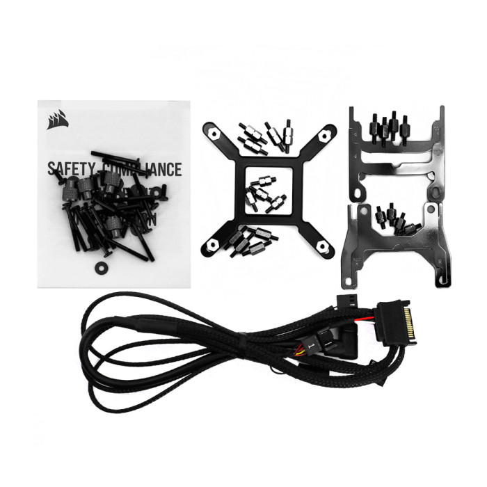 Water Cooler Corsair H100i RGB ELITE, for 1200/1366/115x/1700/2011/2066/AMD,[CW-9060078-WW],white