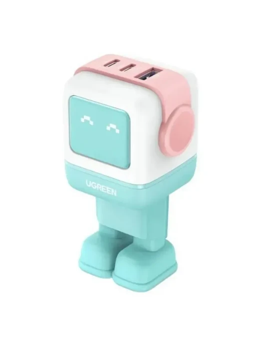 Зарядное устройство Ugreen CD361 35855 Nexode 65W 1*USB-A/2*USB-C Robot GaN Fast Charger