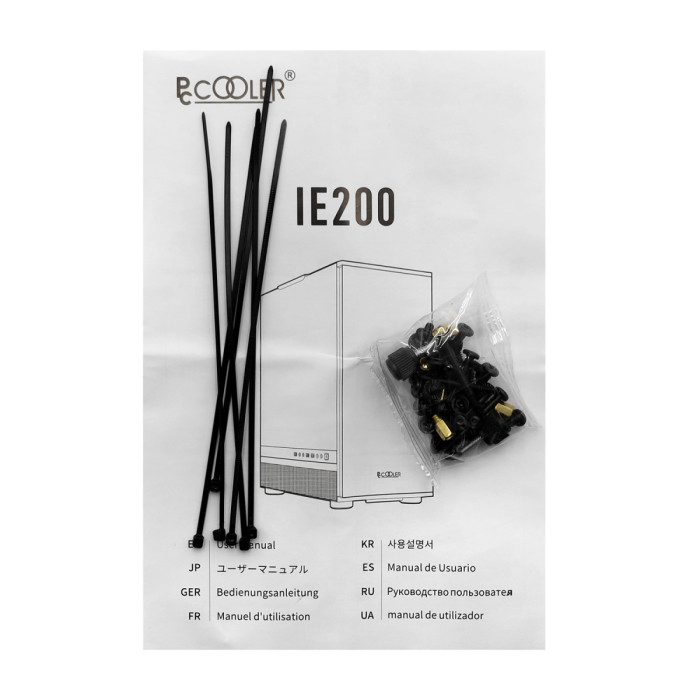 Case ATX midi tower  PCCooler, MASTER IE200W, (без БП), white