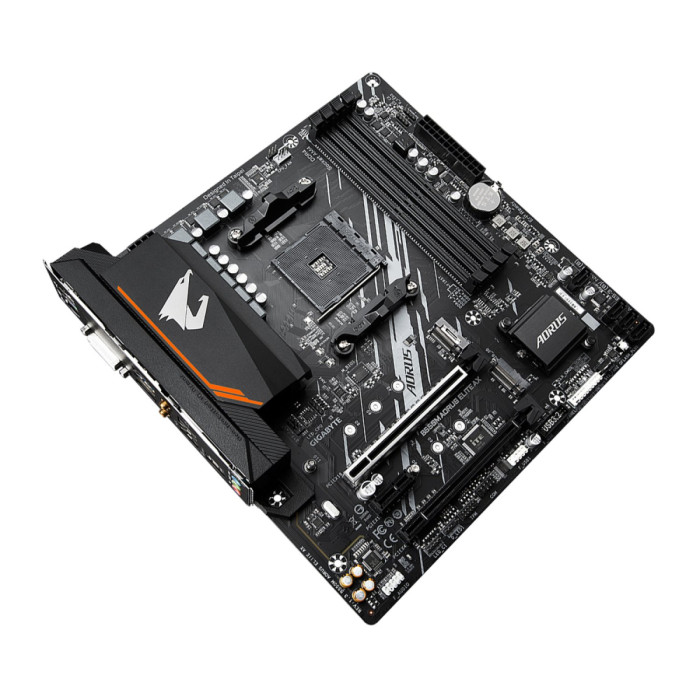MB Socket AM4, MATX, AMD B550 (DVI+HDM) Gigabyte B550M AORUS ELITE AX, 4DDR4, 1PCIx16,PCIx1