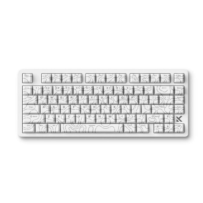 KeyBoard USB, MCHOSE Jet 75 E-sport White Topographic MC-Jet75-9 , wireless