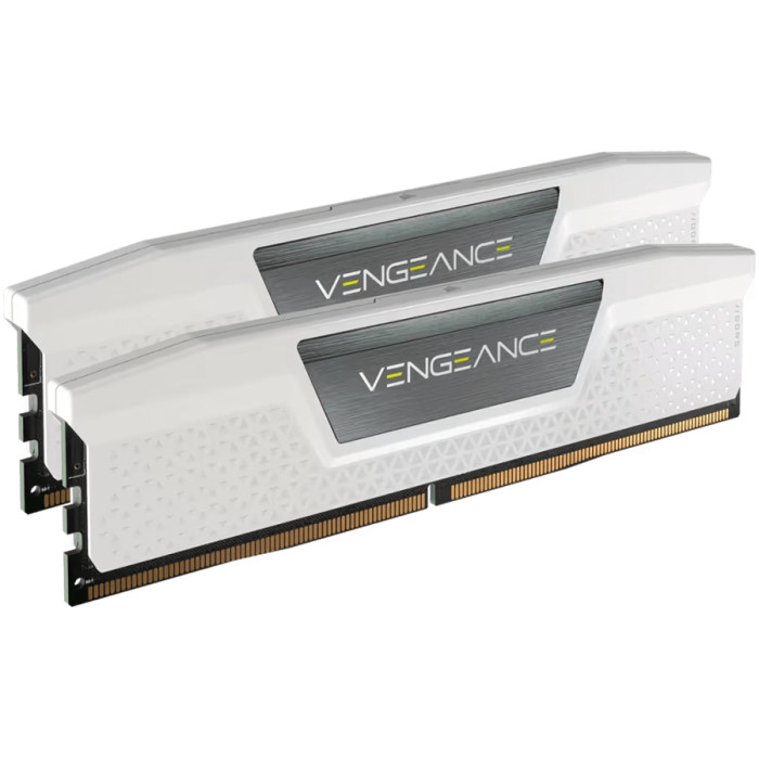 Corsair DDR5, 6000MHz 32GB 2x16GB DIMM, Unbuffered, 40-40-40-77, XMP 2.0, Vengeance DDR5, Aluminium Heatspreader, 1.25V, for Intel 600 Series, Intel 700 Series, white