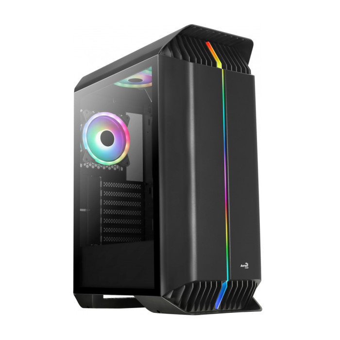 Case ATX midi tower AeroCool, Gladiator Duo-G-BK-v1, (без БП), black