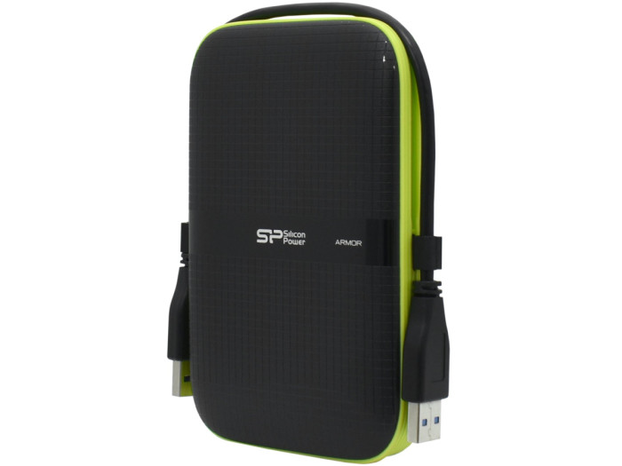 HDD USB 1 TB Silicon Power, A60, SP010TBPHDA60S3K, USB, black-green