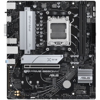 ASUS Main Board Desktop Socket AM5 AMD B650 Chipset 2 x DIMM, Max. 96GB, DDR5 1 x VGA port 1 x HDMI 2 x M.2 slots 4 x SATA micro-ATX Form Factor