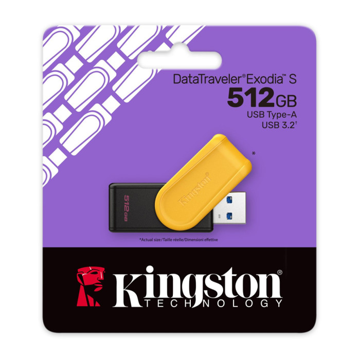 USB flash 512GB Kingston DTXS, DTXS/512GB, USB 3.2, black