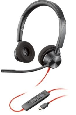 Наушники Poly Blackwire 3320 Stereo Microsoft Teams Certified USB-C Headset +USB-C/A Adapter (8X220AA)