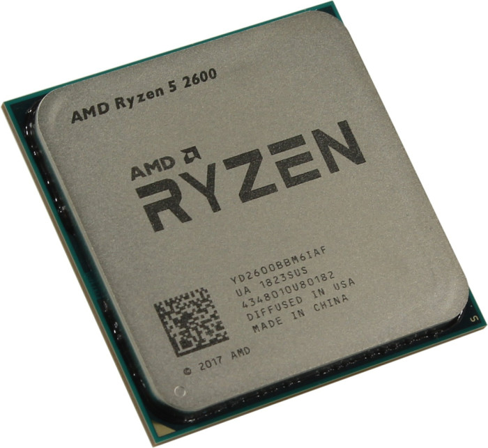 Процессор AMD Ryzen 5 2600 3,4ГГц (3,9ГГц Turbo) Pinnacle Ridge 6/12, 3MB L2, 16 MB L3, 65W, AM4 OEM