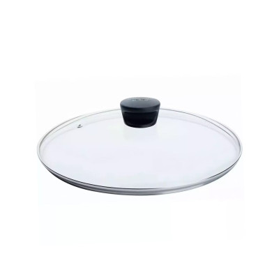Крышка, Tefal, Glass lids 04240728, 28см, Жаропрочное стекло, Бакелитовая ручка, Черный